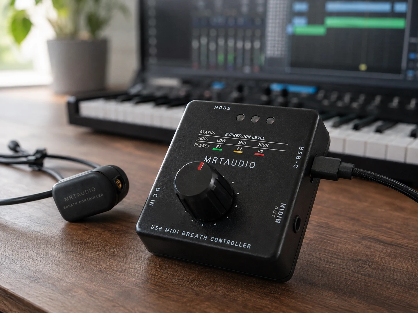 Stüdyo ortamında MRTAUDIO Standard kontrol ünitesi